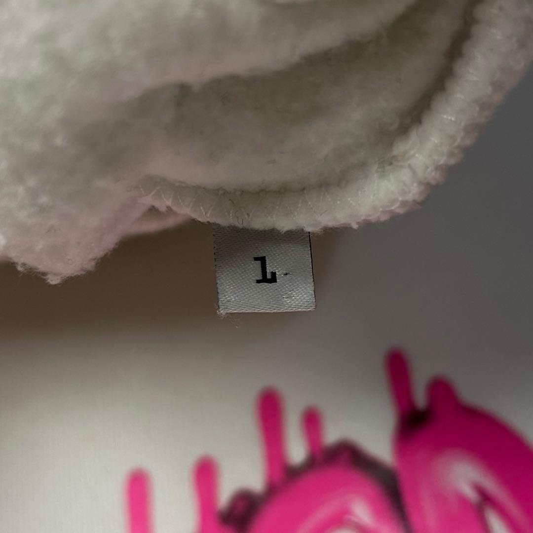 6055【人気デザイン】バレンシアガ‪☆ペンキロゴ入りパーカー 22SS ピンク