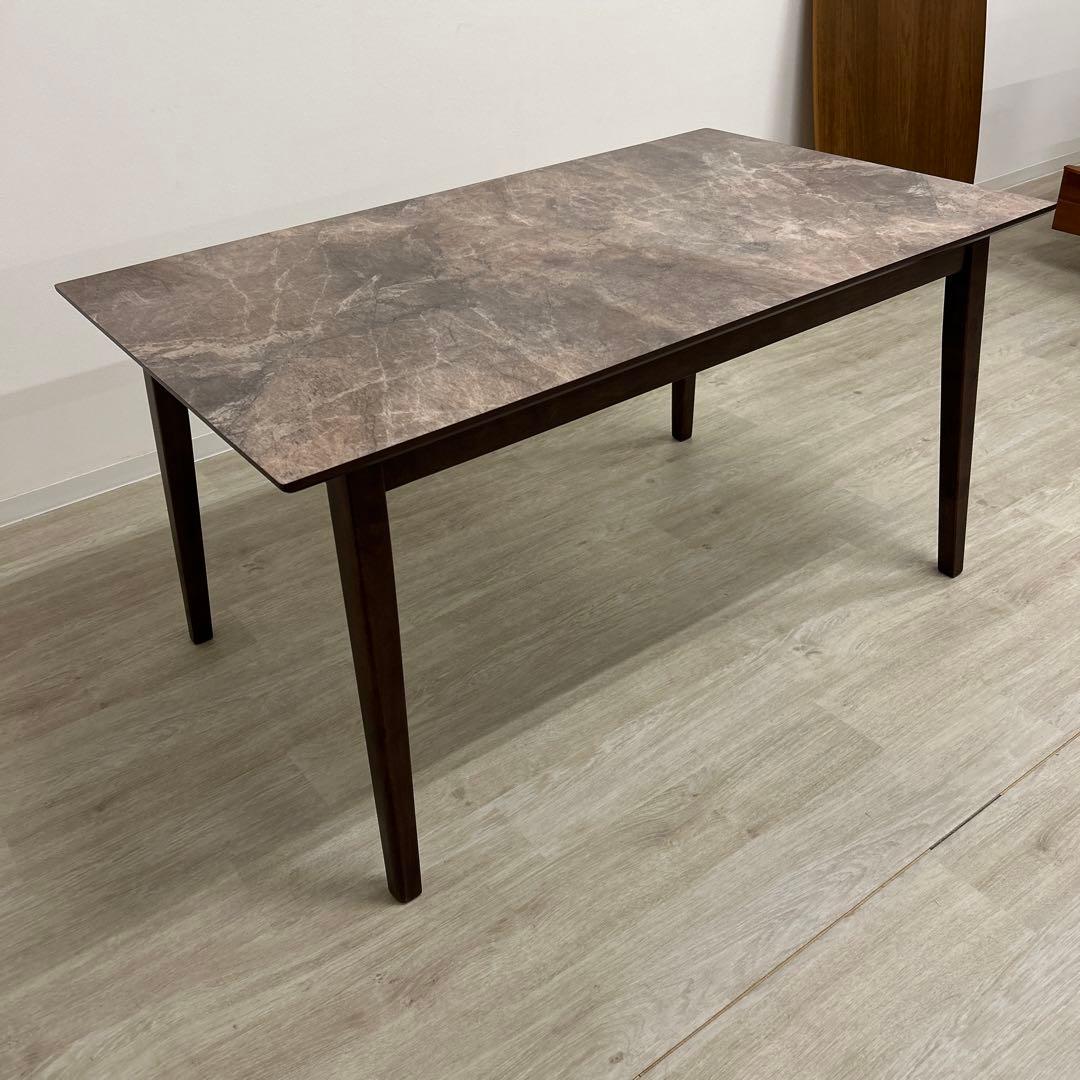 新品☆大理石柄テーブル メラミン仕様 モダンスタイル スタイリッシュ 4人用