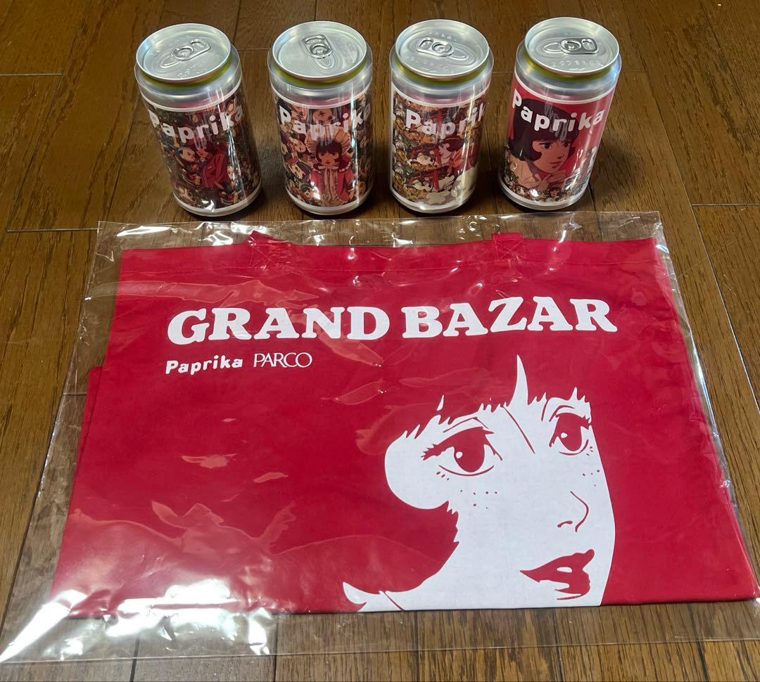 パルコ　パプリカ　/ トートバッグ　缶ジュース4種コンプ