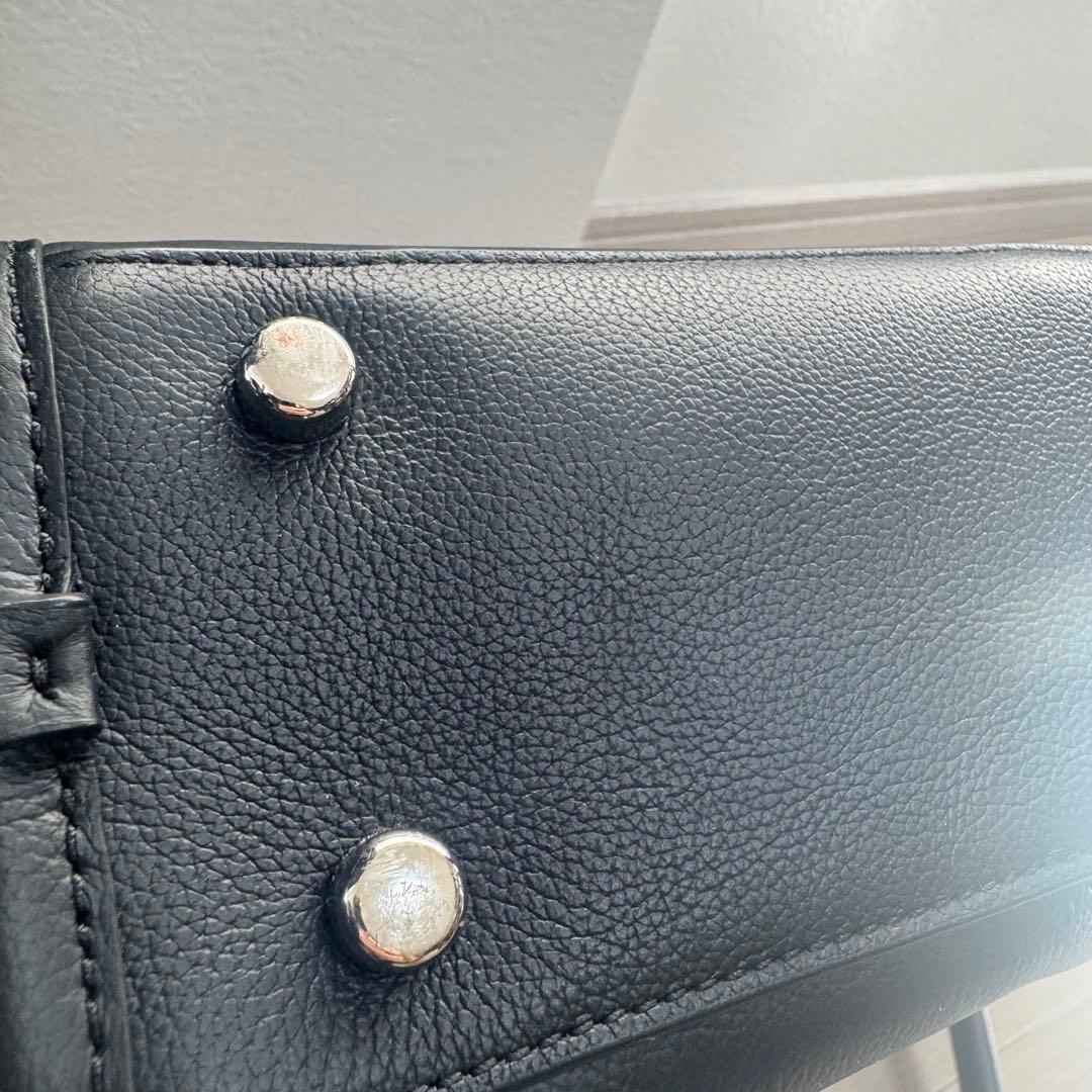 【COACH】レザービジネスバッグ 黒 ブラック