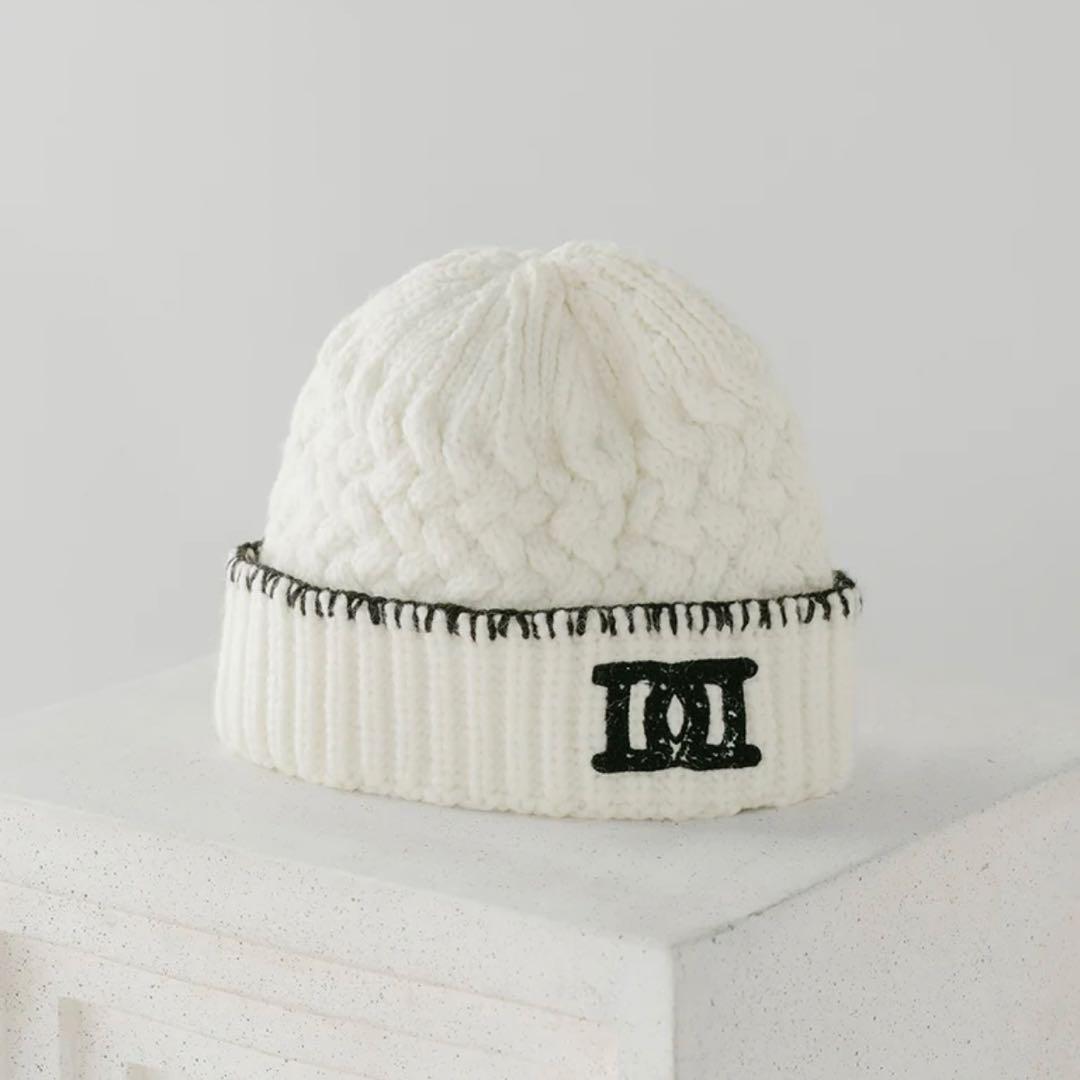 新品・未開封♡Darich♡DDロゴバスケットニットビーニー　WHT