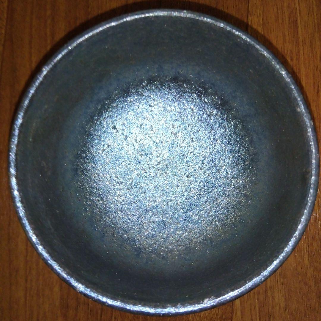 【レア】銀色茶碗 シルバーカラー SILVER COLOR 抹茶茶碗 茶道具