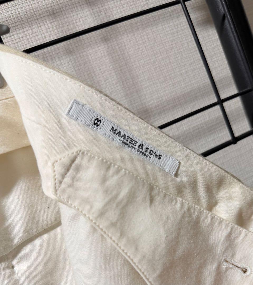 J*N様 最終価格　MAATEE&SONS 俺のCHINO-PAN 薄ベージュ1