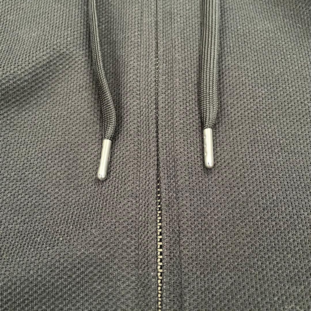 ブラックレーベルクレストブリッジ パーカー フルジップ チェック 黒 Mサイズ