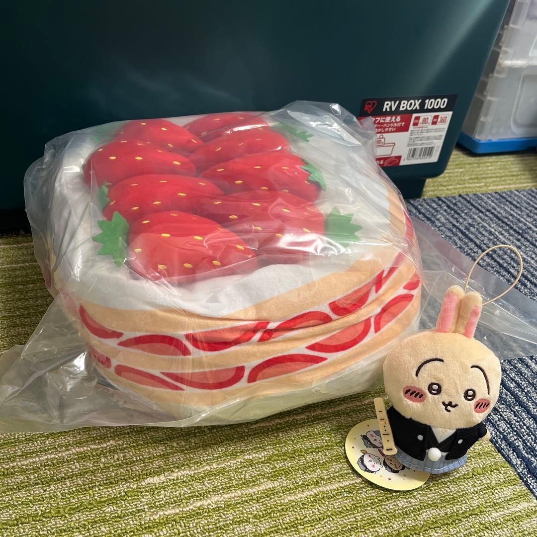 苺ホールケーキぬいぐるみ　生クリーム　セット