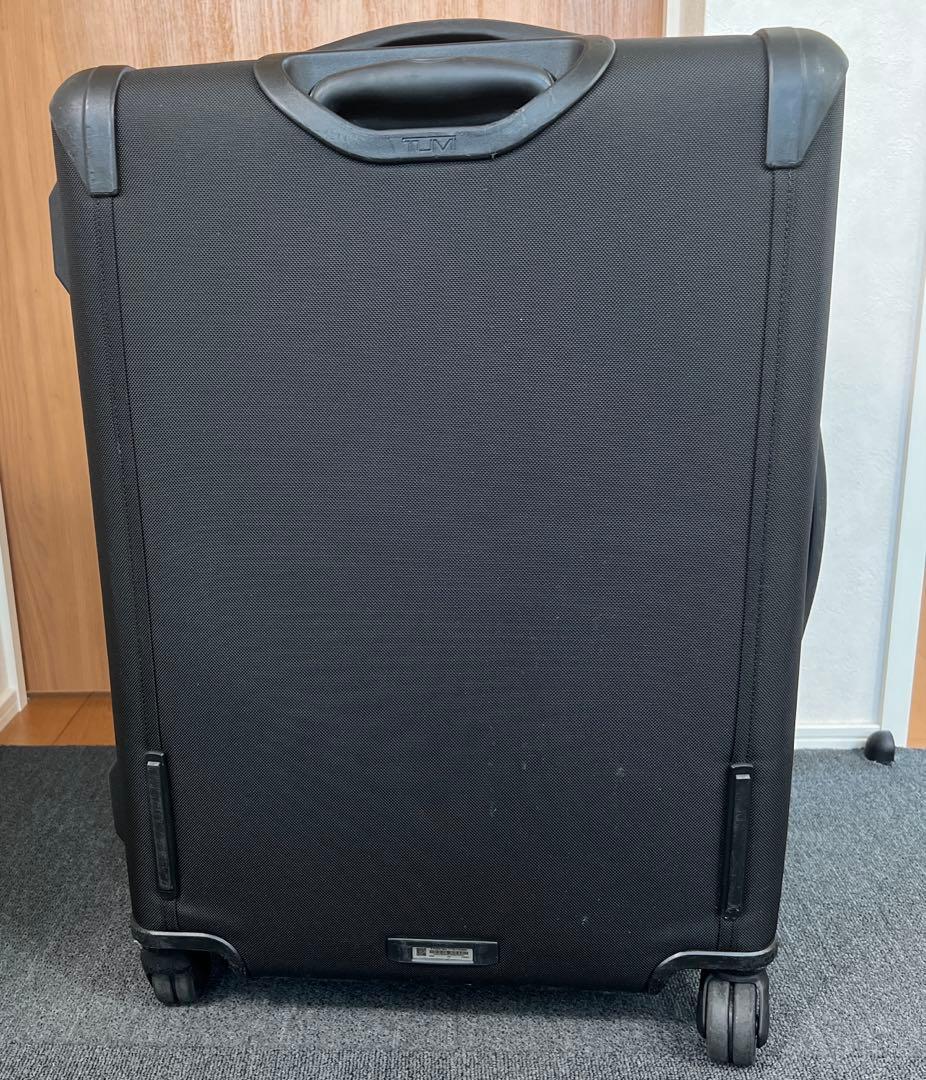 美品 83L 拡張フロントオープン　キャリーケース　ブラック 022564D2