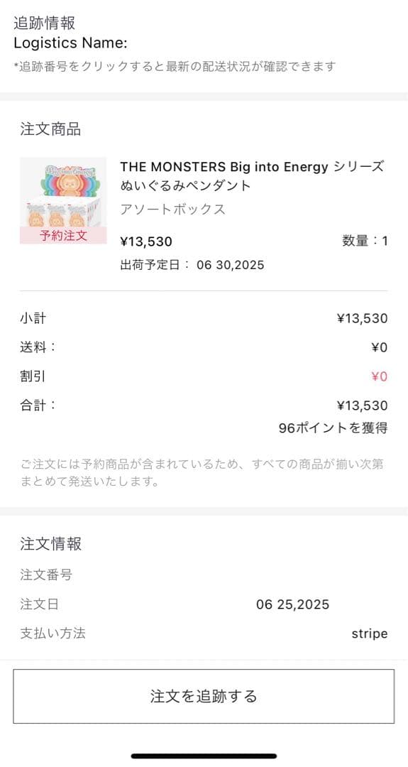 LABUBU THE MONSTERS Big into Energy 正規品