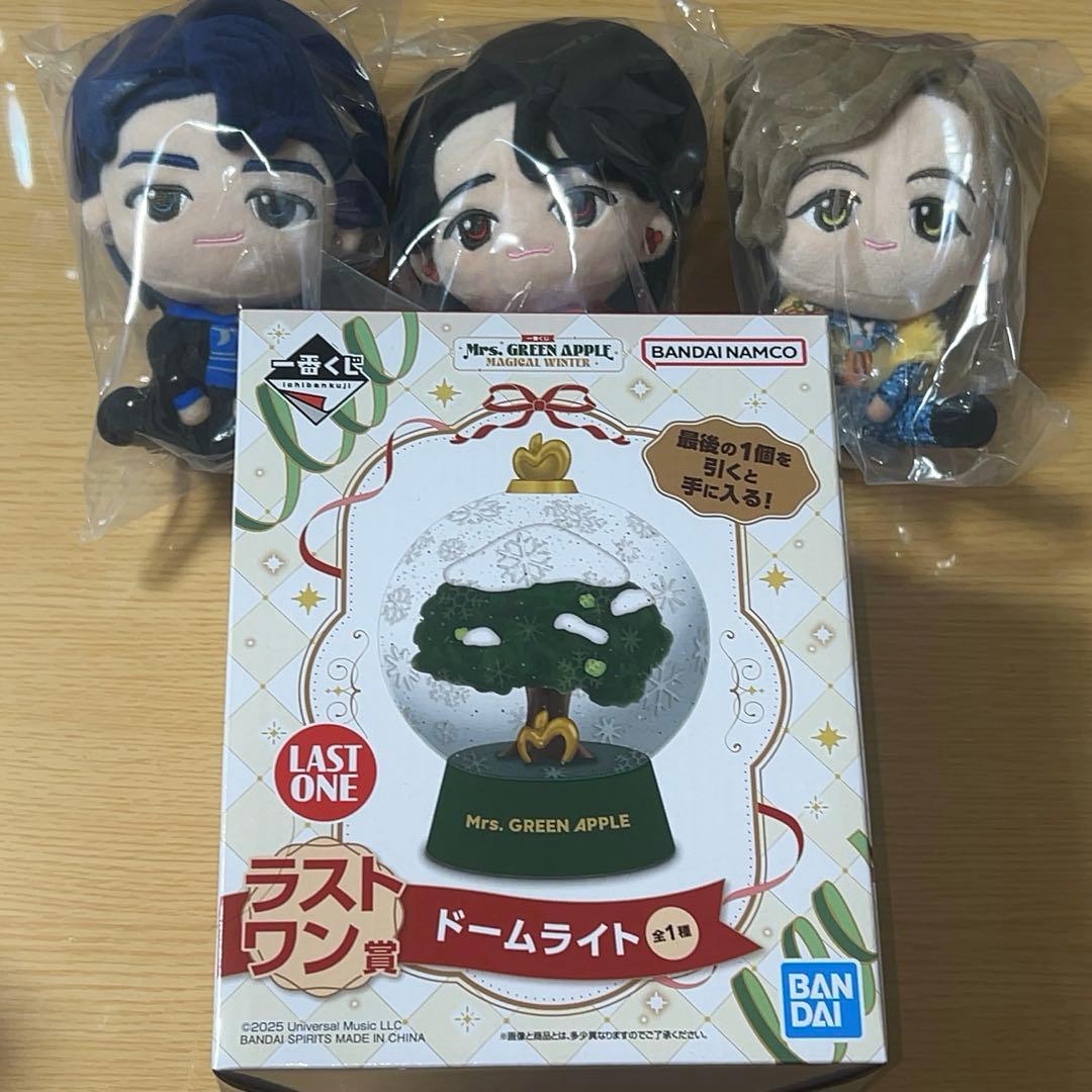 ミセス　一番くじ　ぬいぐるみマスコット aラストMrs. GREEN APPLE