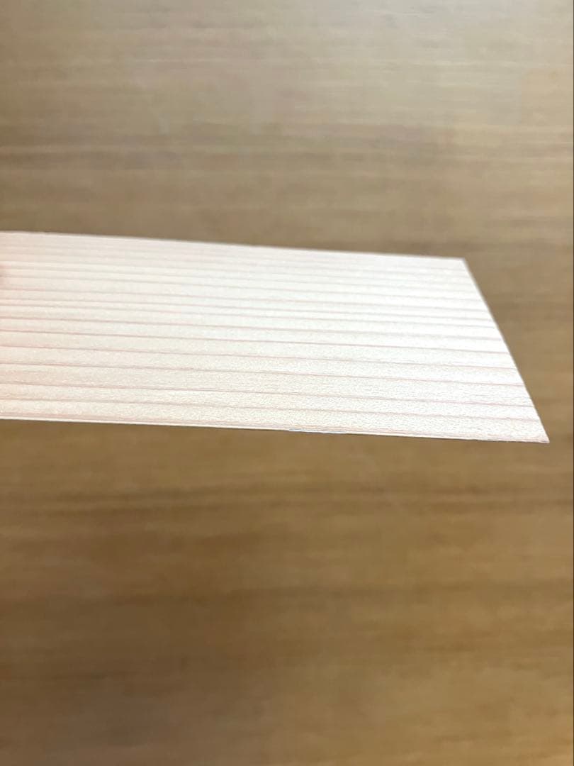 伝統工芸品◆天然魚梁瀬杉　名刺用紙◆103枚◆箱入り
