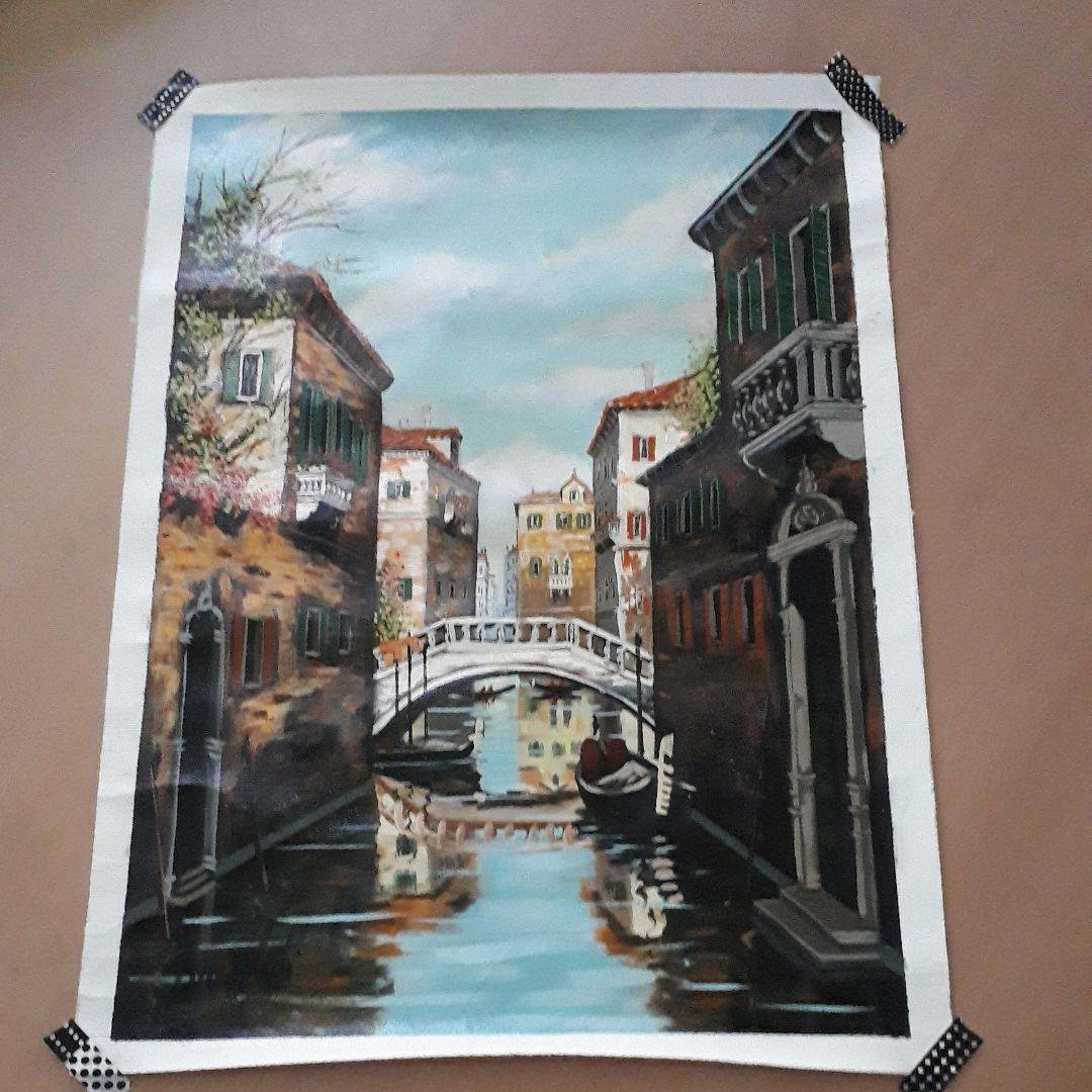 【油絵】イタリアベネチアの景色