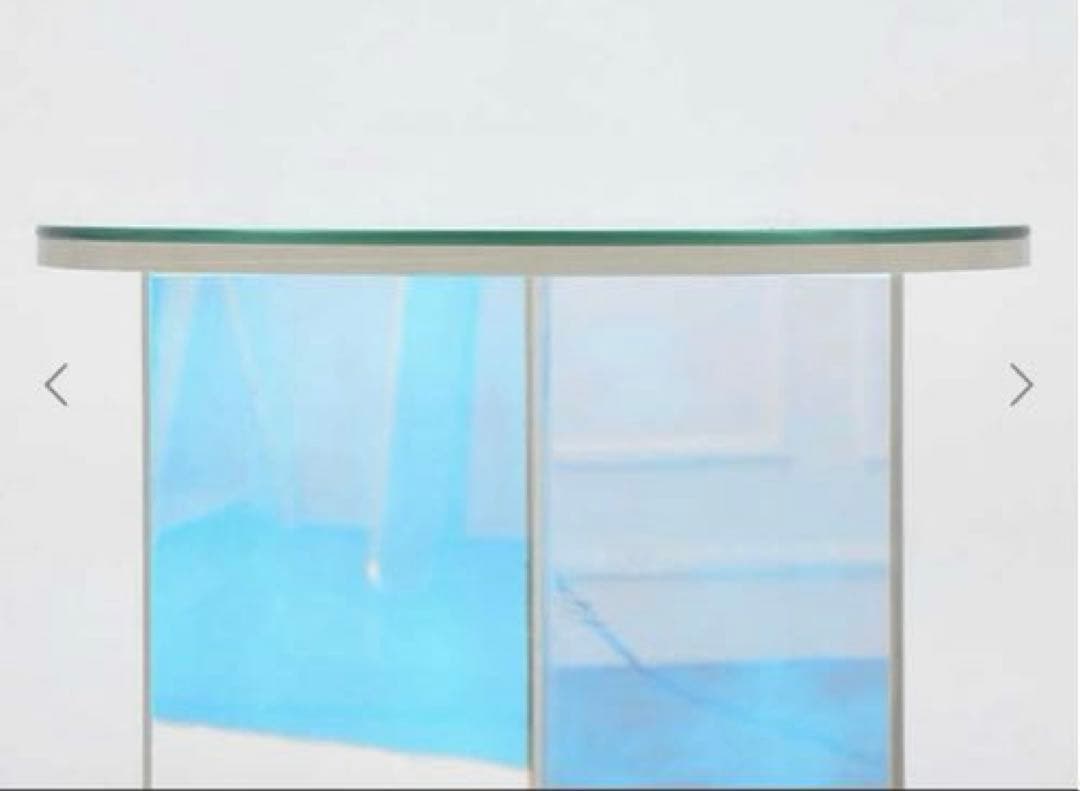 オーロラ ホログラム 韓国風アクリル円形ミニサイドテーブル