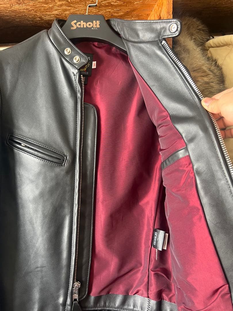 Schottシングルライダースジャケット641XX