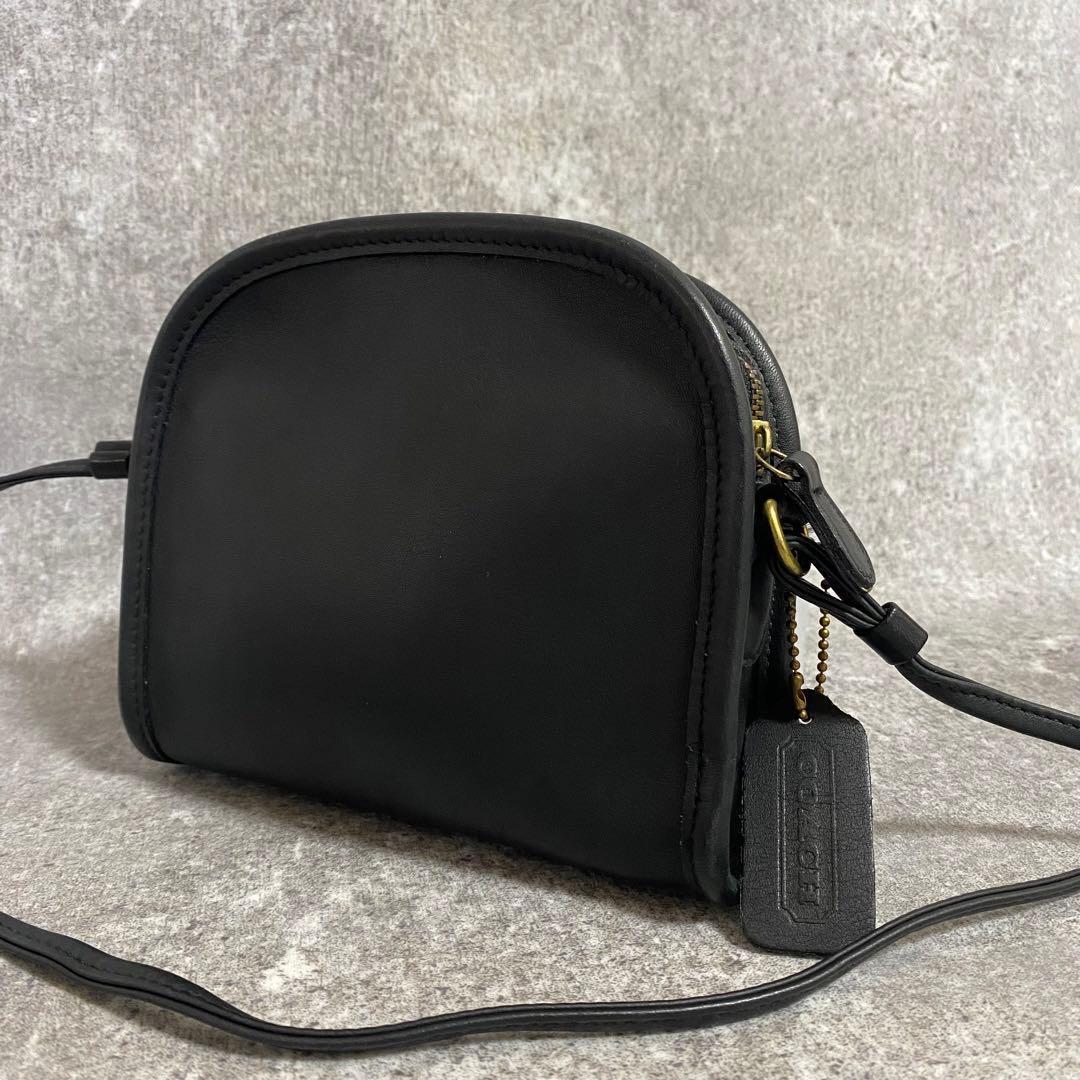 オールドコーチ　ショルダーバッグ　グラブタンレザー　9017 USA製　黒