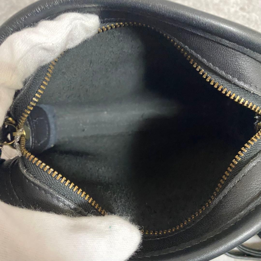 オールドコーチ　ショルダーバッグ　グラブタンレザー　9017 USA製　黒