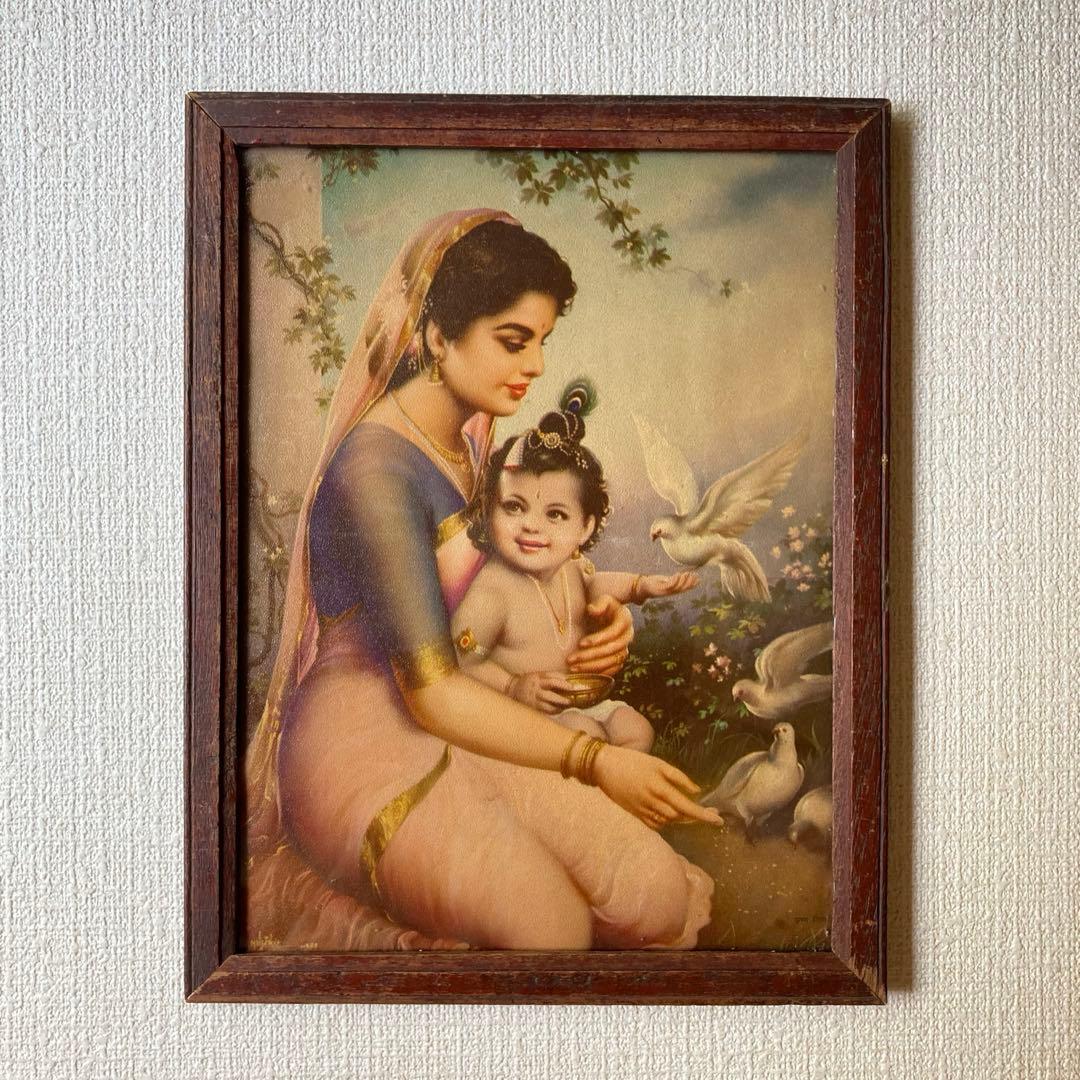 クリシュナ　ビンテージポスター　　　額縁付