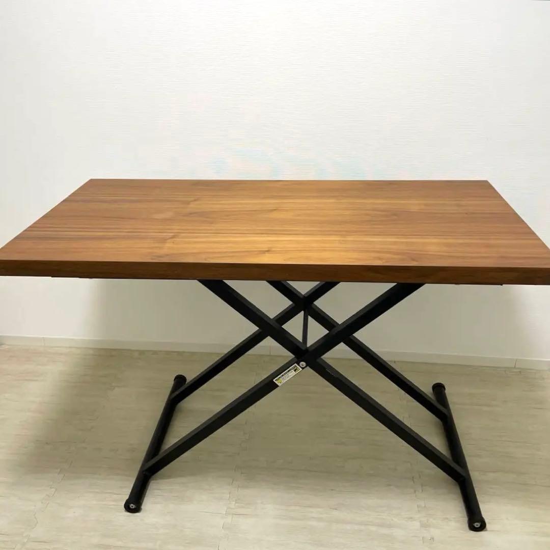 【送料込】ニトリ昇降リビングテーブル(アクティブ2 120 MBR)