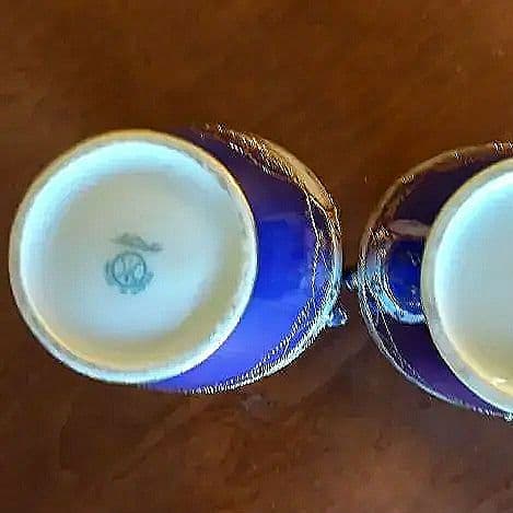 #オールドノリタケ#アンティーク#食器#花瓶#コバルトブルー#金盛り