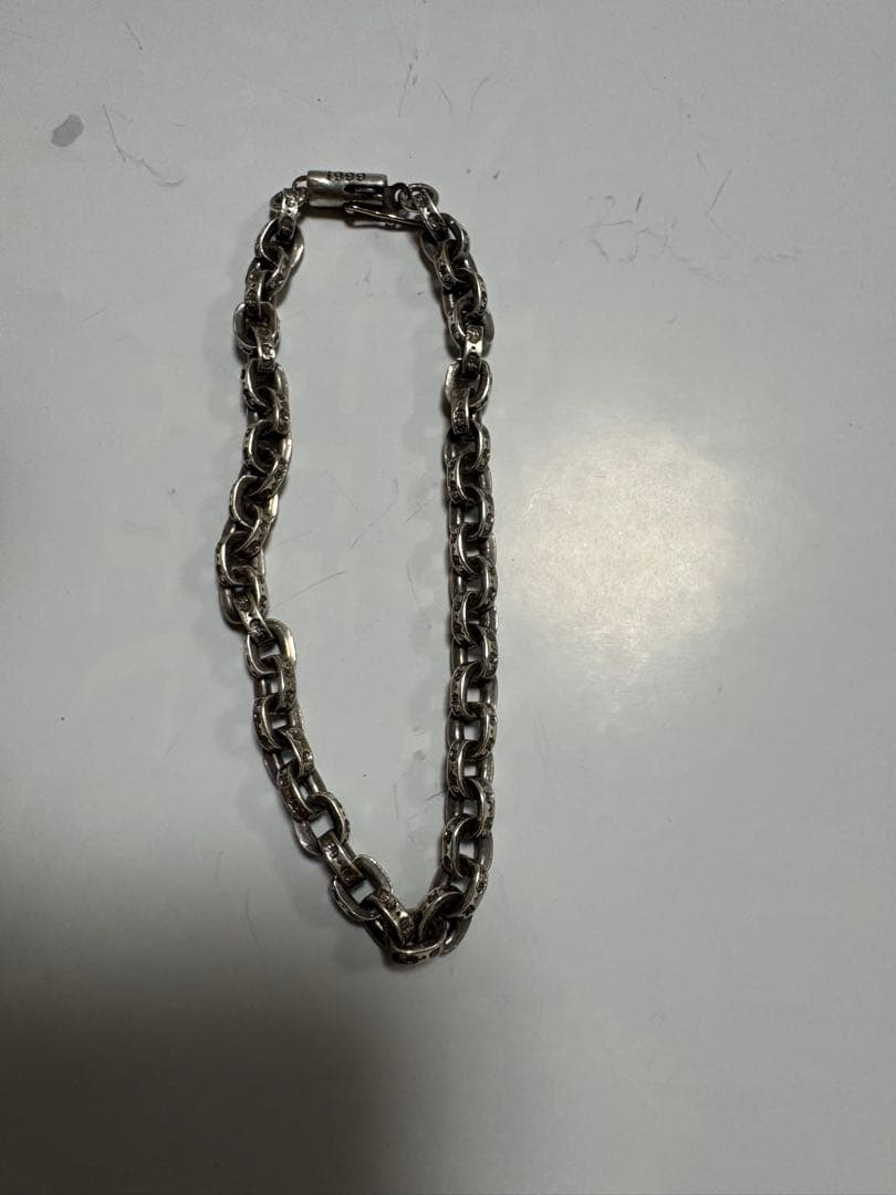 クロムハーツ ペーパーチェーンブレスレット　8インチ