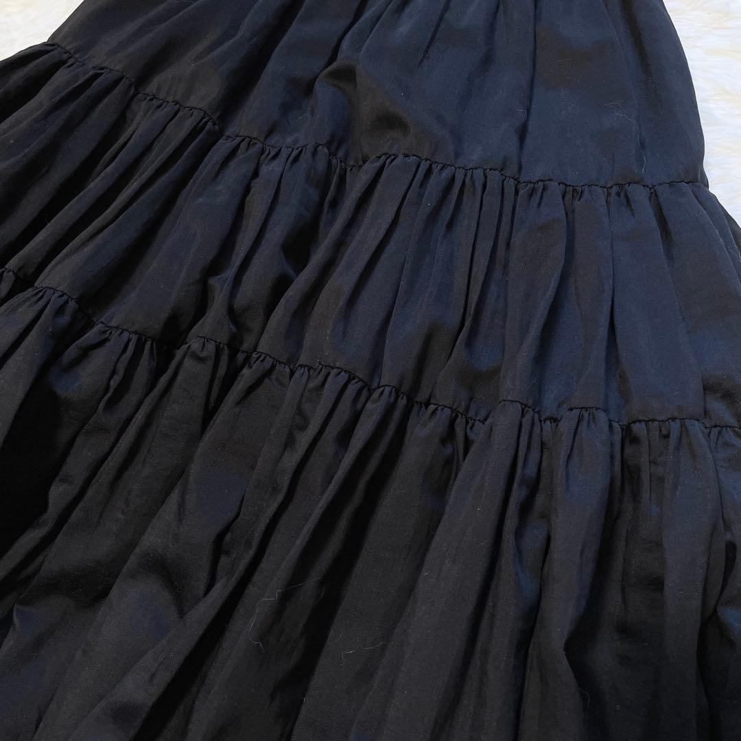 SEVEN TEN by MIHO KWAHITO シアーティアードスカート