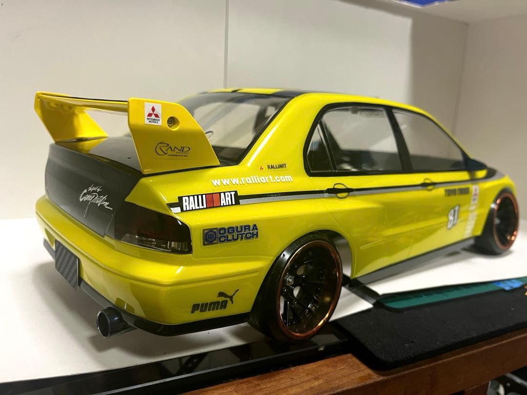 ラジコン 1/10 タミヤ 三菱ランサーエボリューションⅦボディのみ。未走行