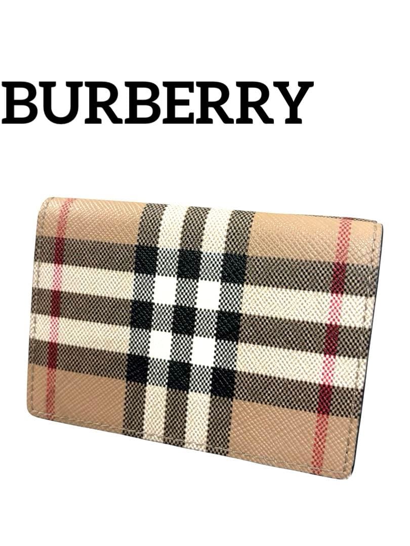 極美品　BURBERRY（バーバリー）三つ折り財布 ミニウォレット　ノバチェック
