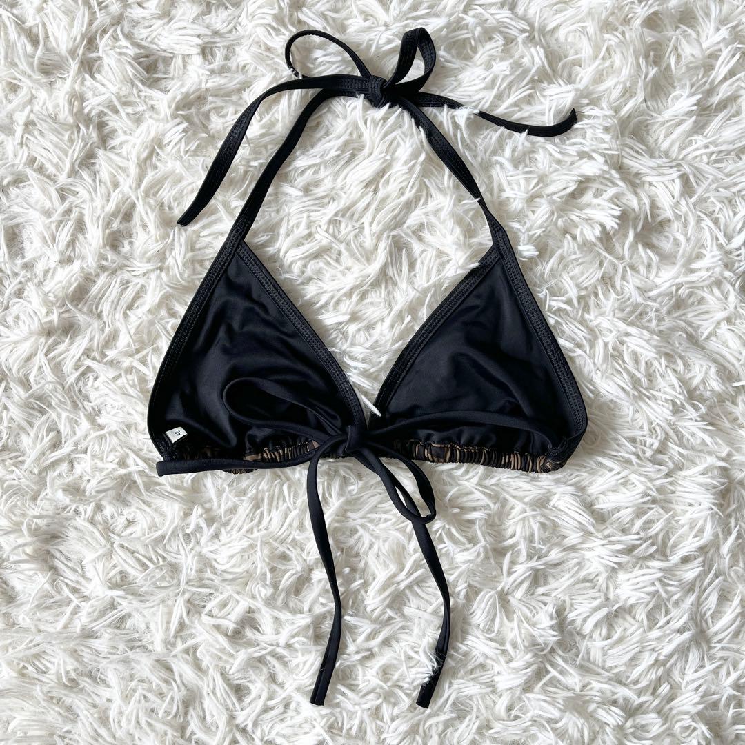 フェンディ　水着　ビキニ　ズッカ柄　ブラウン　黒　42サイズ　専用ポーチ付き