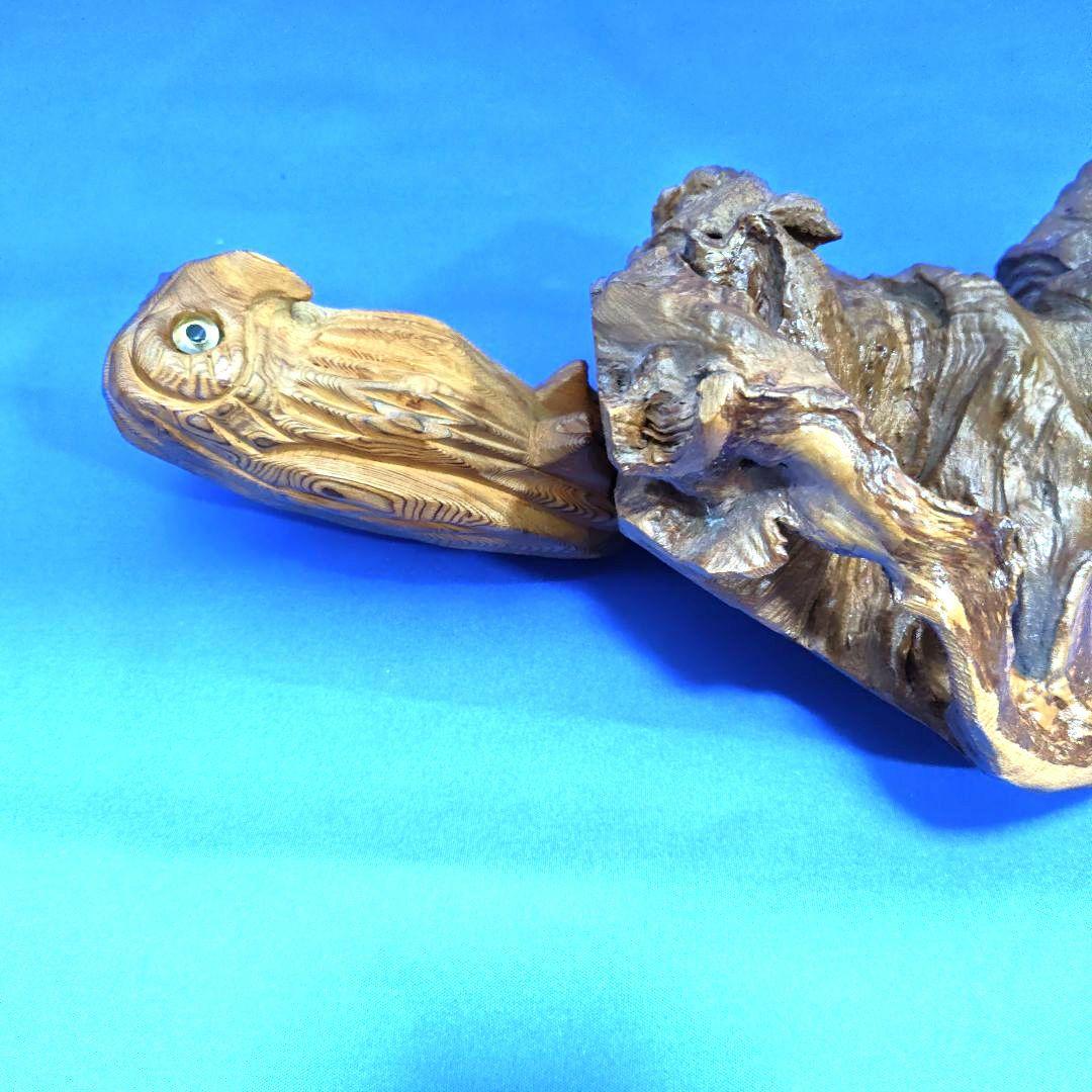 フクロウ 梟 木彫り 縁起物 置物