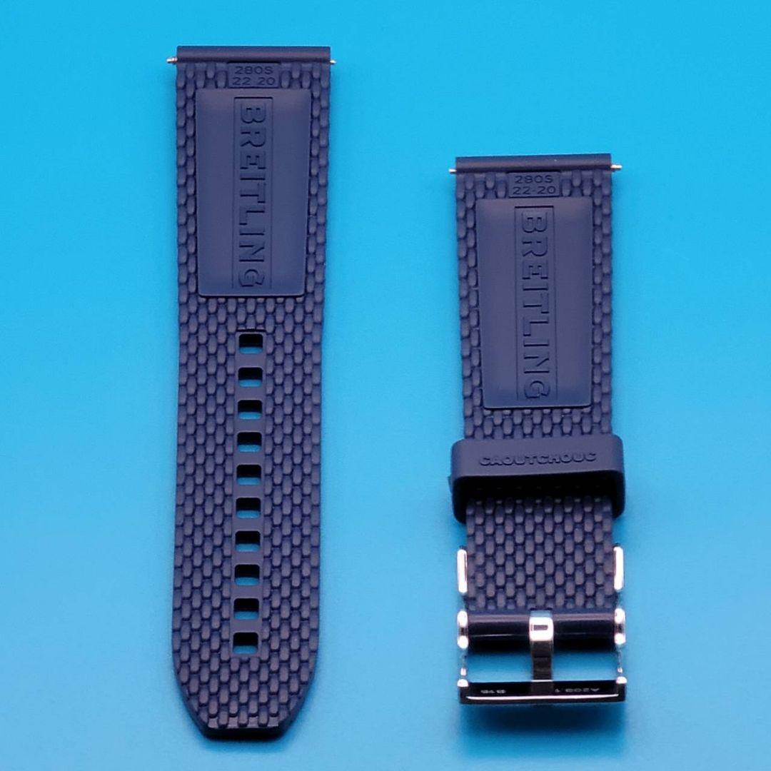 BREITLING用品⑨【中古】純正 ラバーベルト 取付幅22㎜ 尾錠幅20㎜