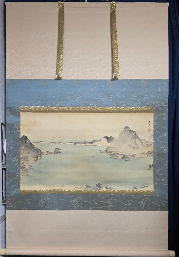 【天橋立図(大幅)】川端玉章 1018 天の橋立 京都 掛け軸 肉筆