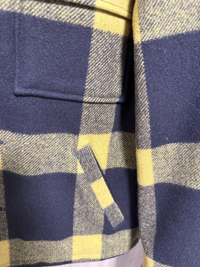 N. WOOLYHOOD 黒と黄色のチェックジャケット