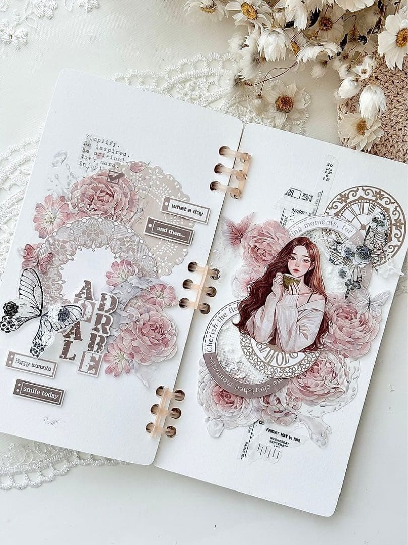 コラージュ素材　紙もの　素材紙　【1827】