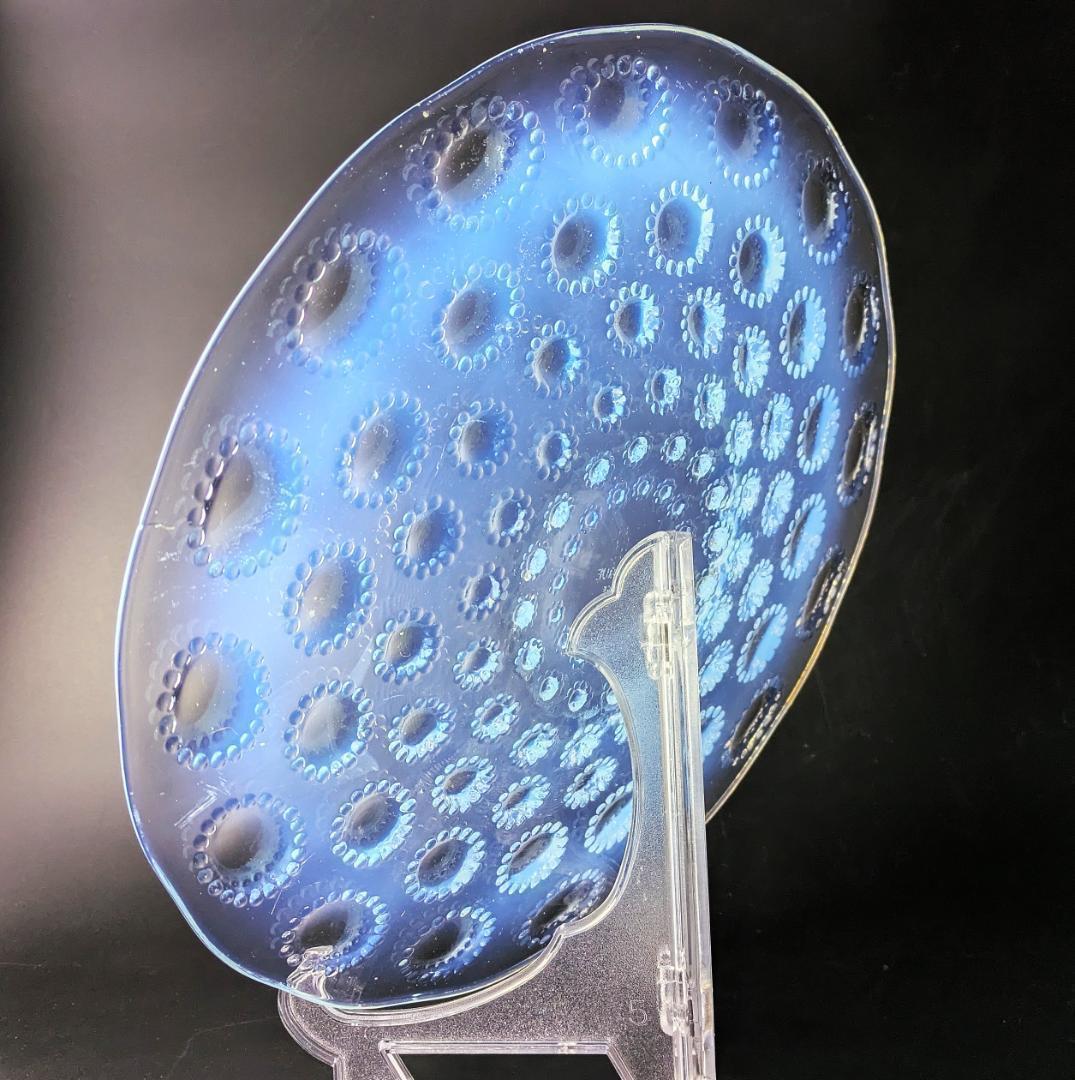 ルネ・ラリック アスター オパルセント大皿 27cm 1935頃 マルシャック