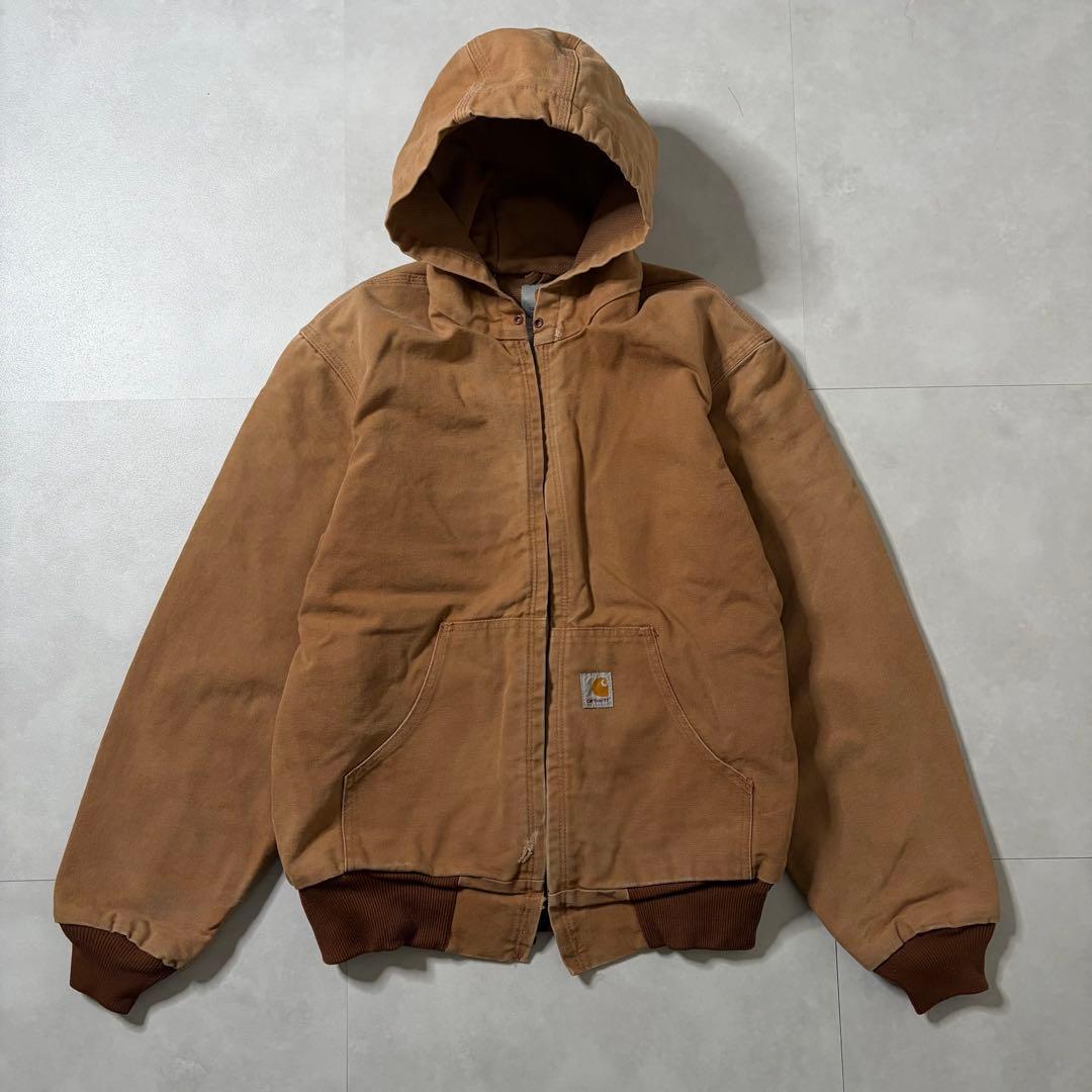 USA製 Carhartt アクティブジャケット 90s ブラウン キャメル L