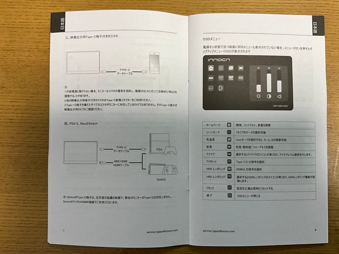 モバイルモニター 13.3インチINNOCN 13A1F