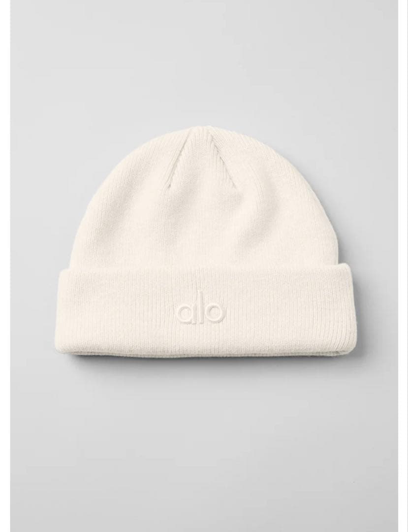 正規品　alo ノータブルビーニー　アイボリー