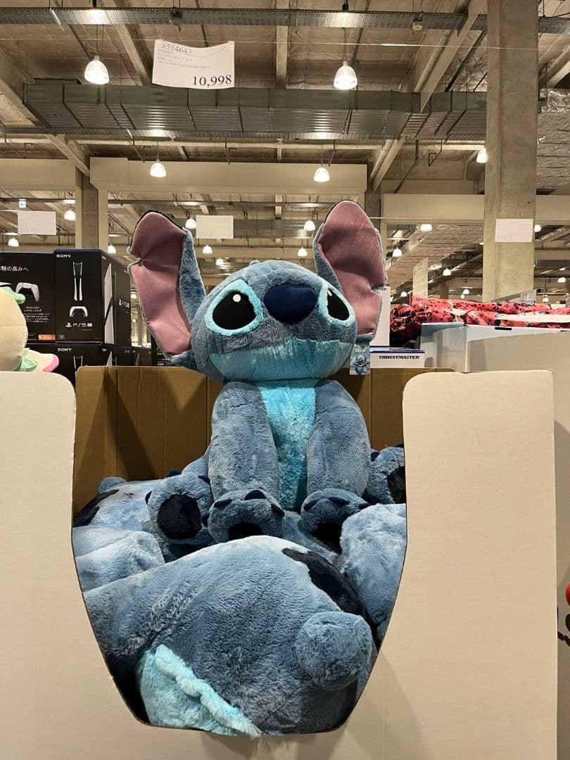 スティッチ ぬいぐるみ ディズニー　コストコ　特大サイズ　ブランケット
