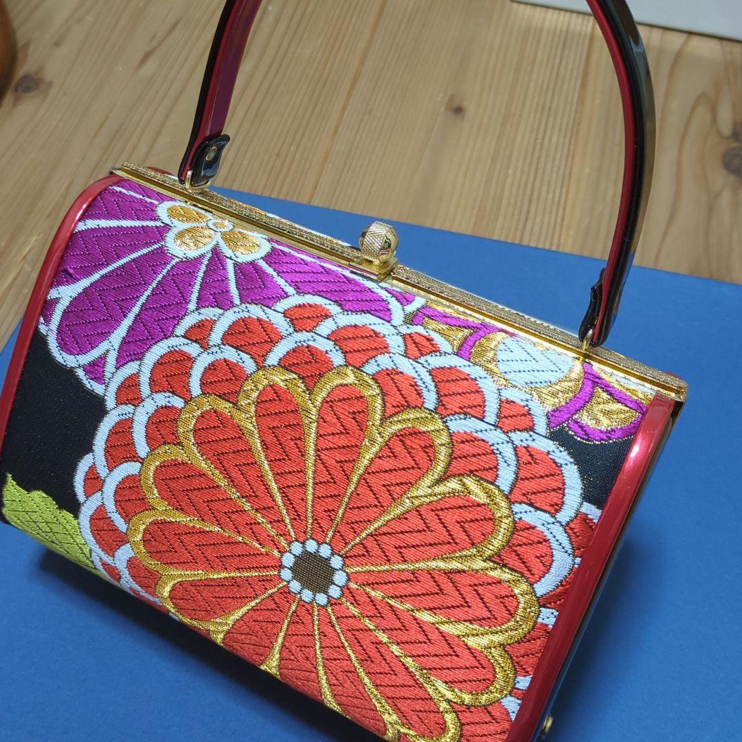 ✿大判花柄✿　成人式 草履 バッグ フェザーショール セット