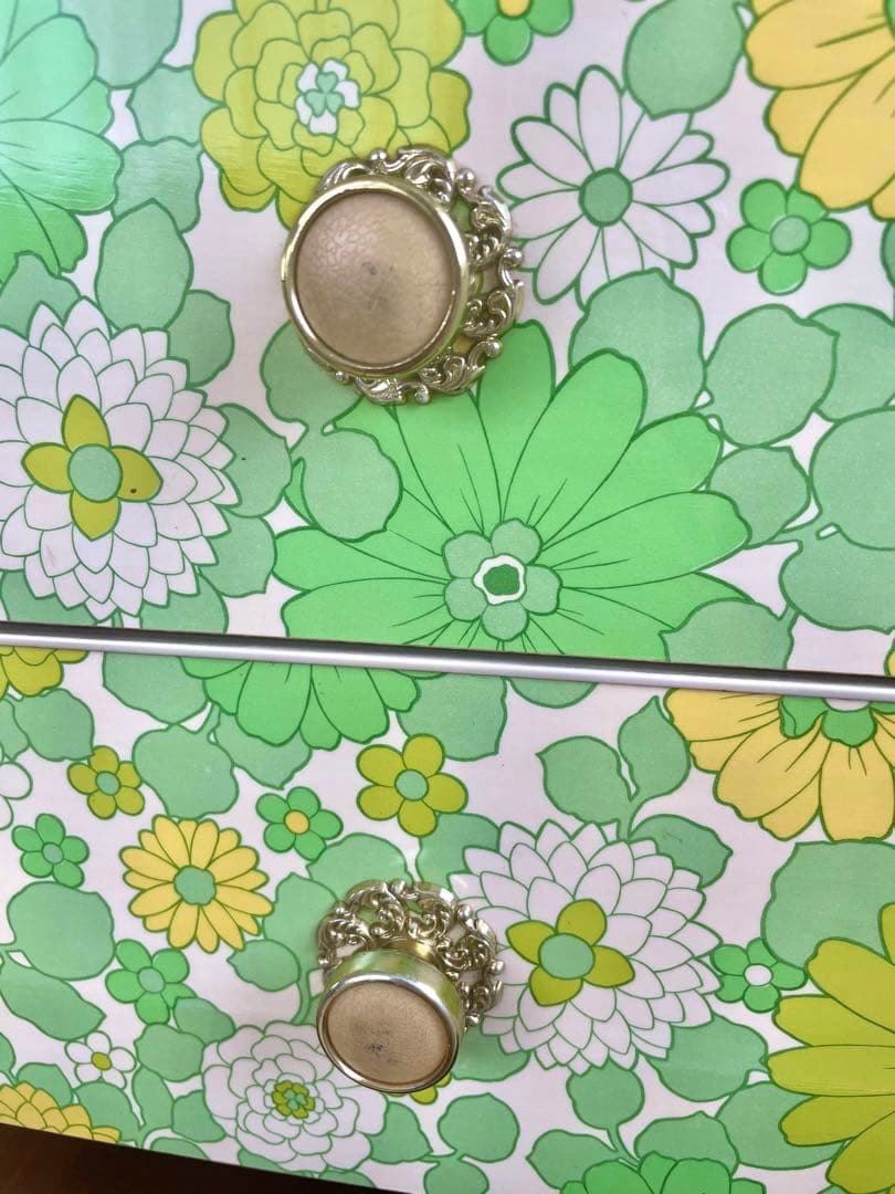 昭和レトロ花柄　タンス　6段 レア