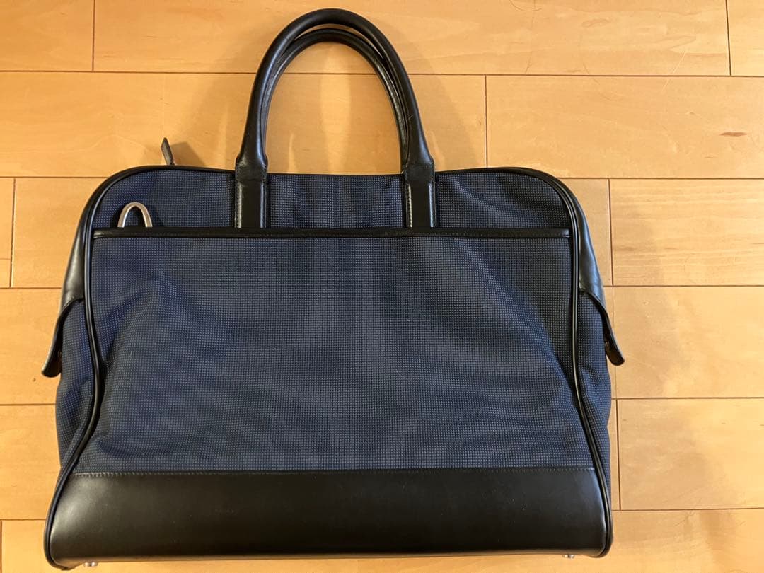 モンブラン A4可 ビジネス　ブリーフケース ナイロン レザー ネイビー