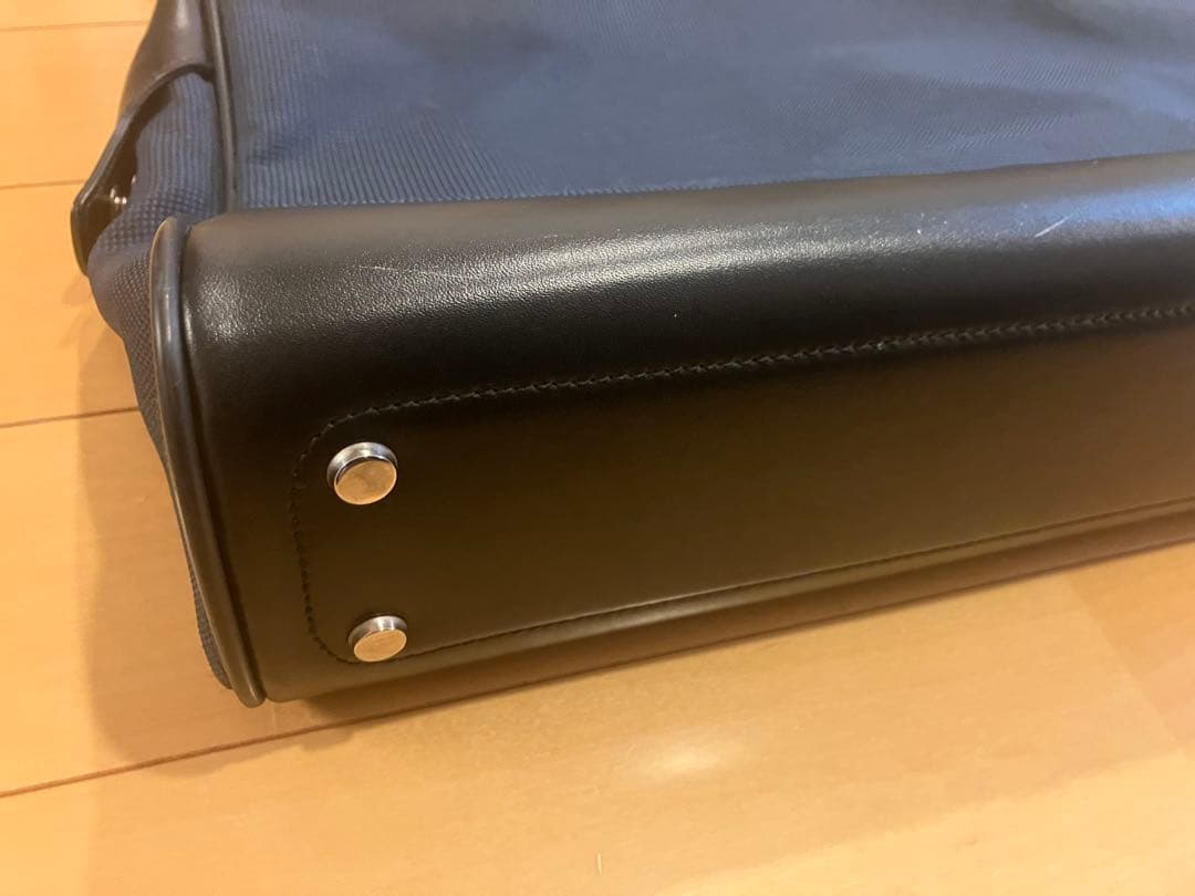 モンブラン A4可 ビジネス　ブリーフケース ナイロン レザー ネイビー