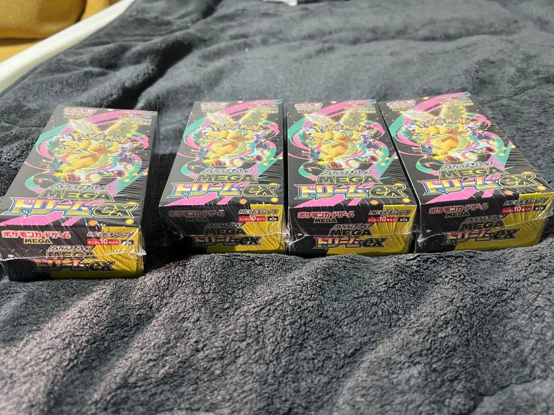 ポケモンカード MEGAドリームEX 4ボックスセットシュリンプありバラ売り⭕️