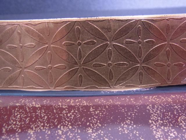 金彩黒地エナメル　角皿　装飾大皿　菓子鉢　エッチング　手書き　アンティーク　骨董