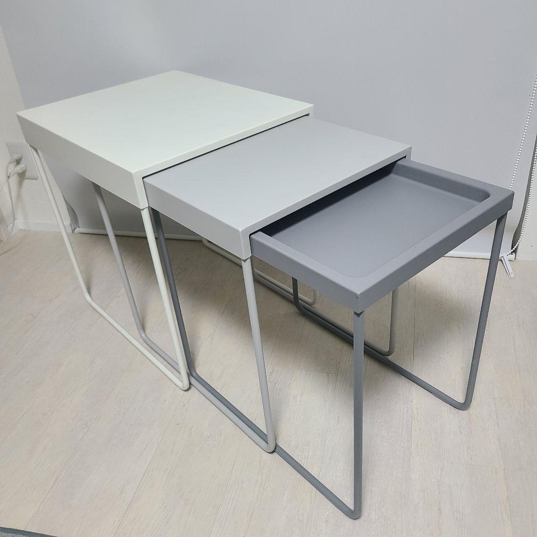 【廃盤品】イケア　GRANBODA　グランボダ ネストテーブル　3点セット