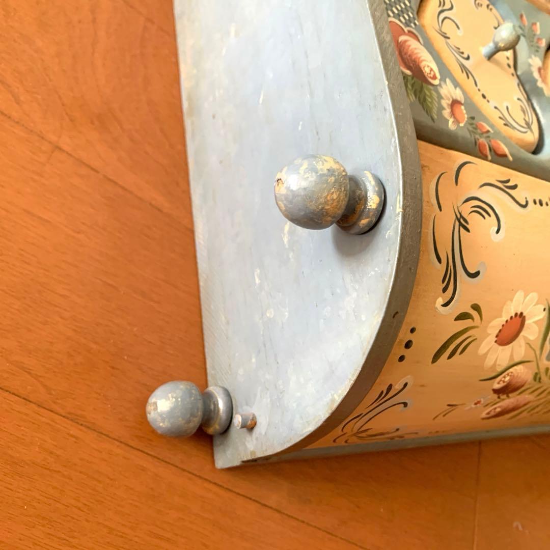 ハート型引き出しの木製小物入れ　ジュエリーボックス