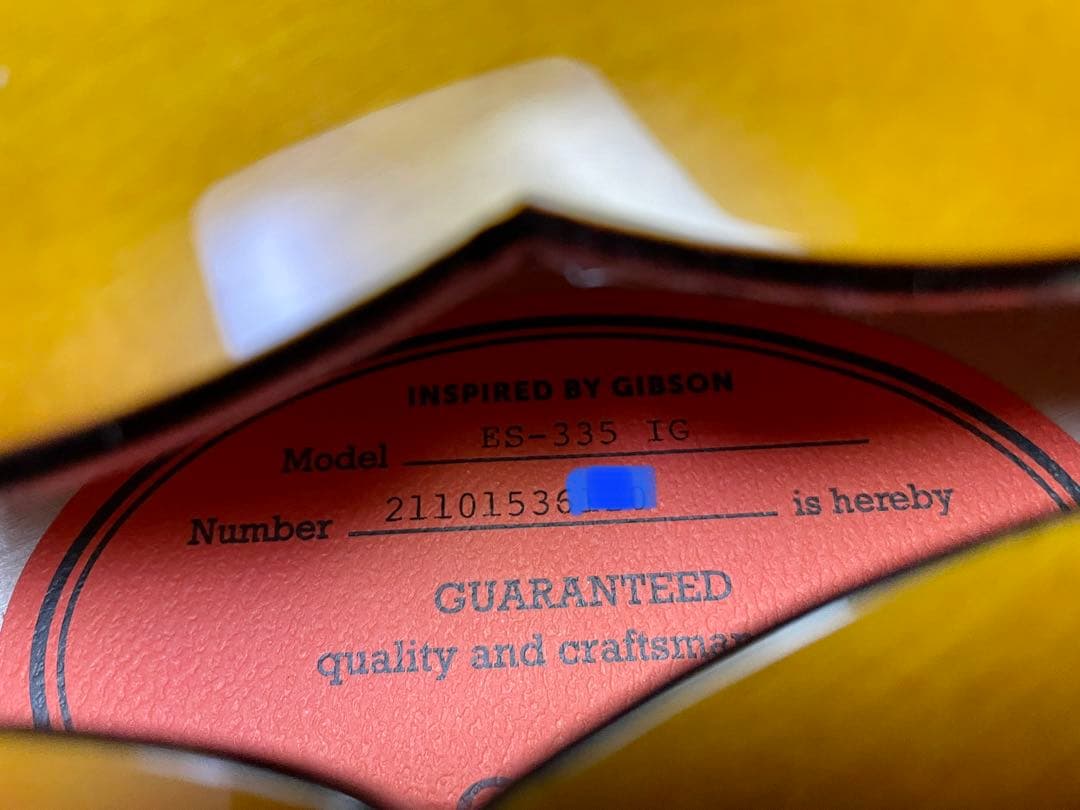 Epiphone／ES-335 IG ハードケース付