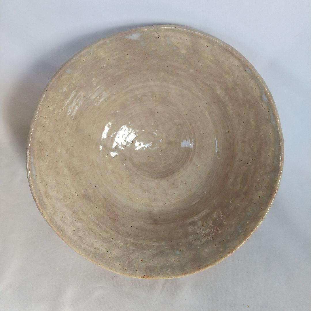 萩焼　十一代田原陶兵衛　鉢　星埜先生筆　窯傷あり