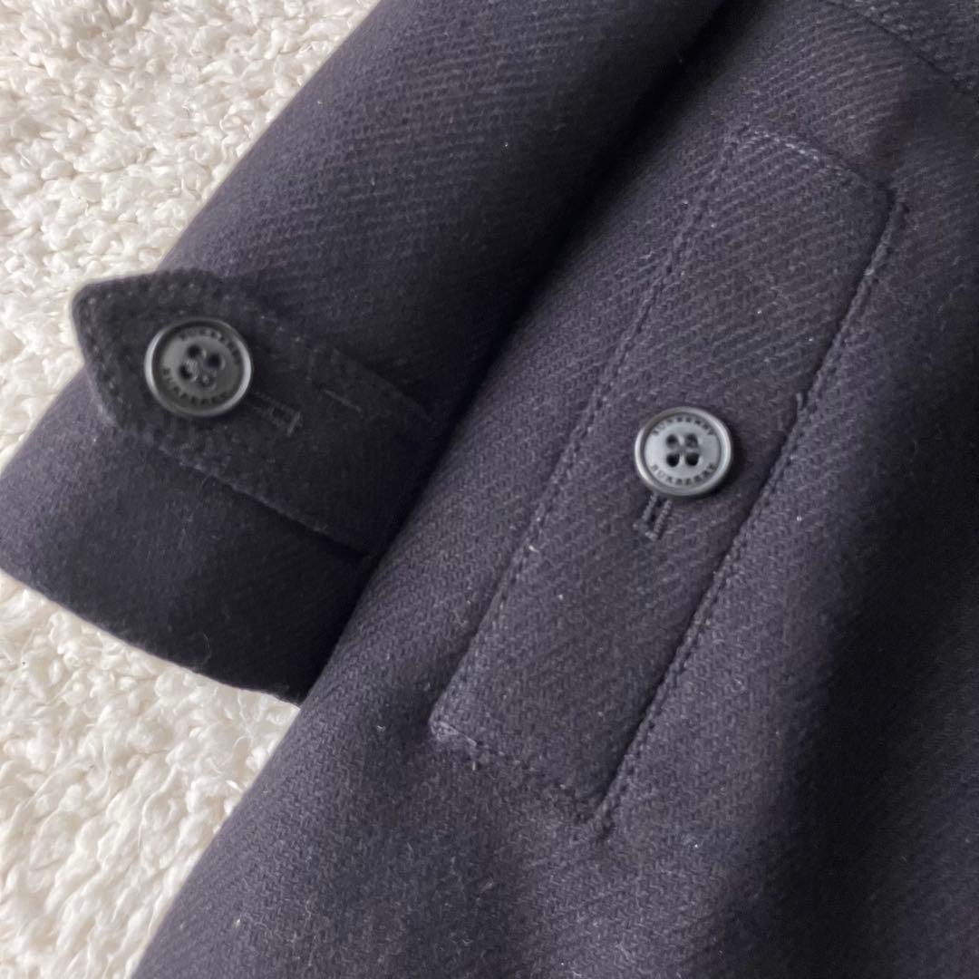 【美品】バーバリー チルドレン　カシミヤ&羊毛混 Pコート　ノバチェック　110