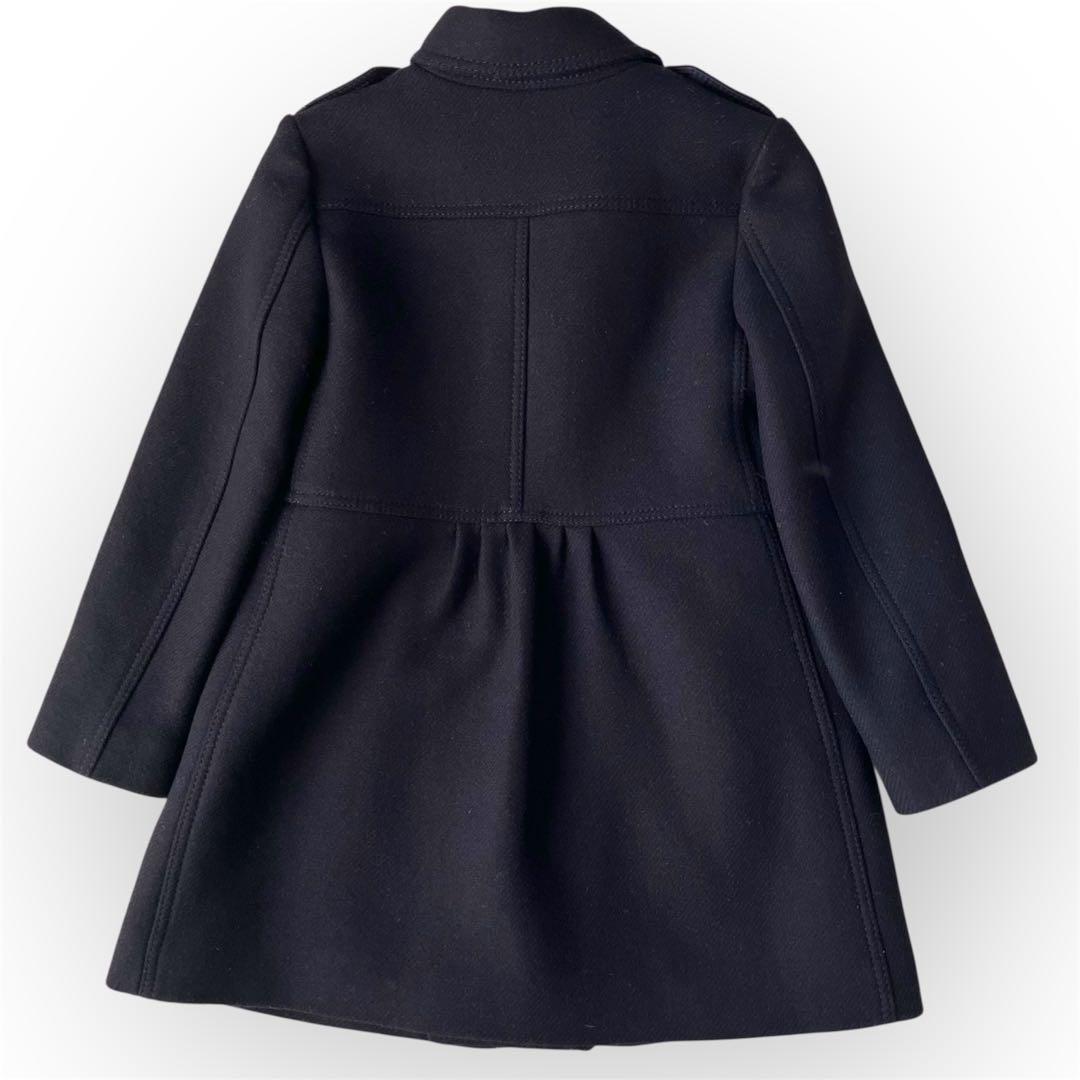 【美品】バーバリー チルドレン　カシミヤ&羊毛混 Pコート　ノバチェック　110