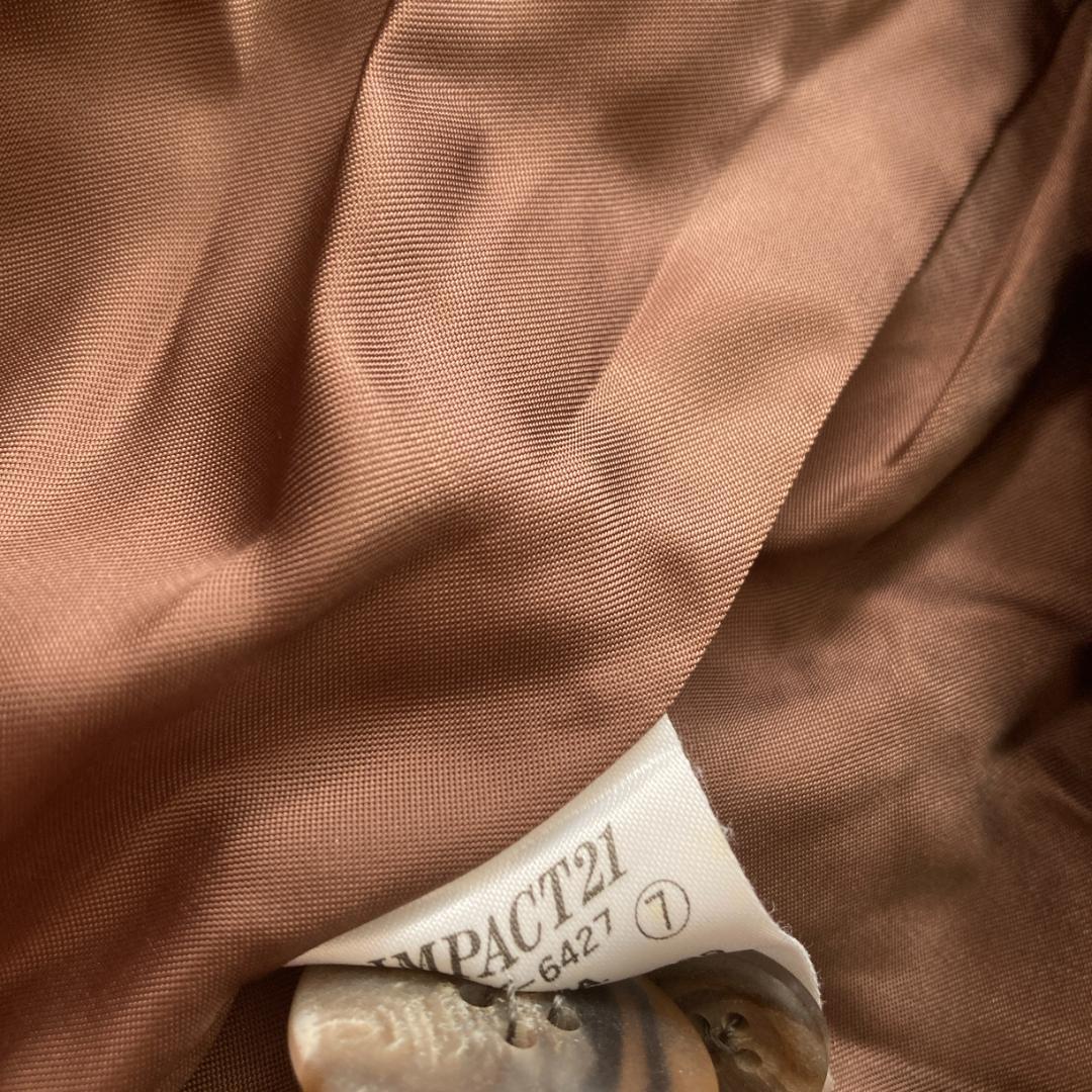 【希少ビンテージ】ラルフローレン　千鳥格子柄 ウール チェスターコート ブラウン