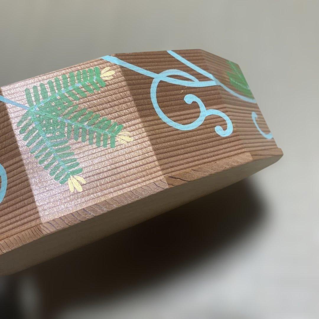 茶道具　16角　玄々斎好写　松唐草　雄斎　炭斗　裏千家